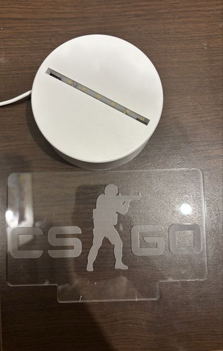3D нощна лампа с логото на Counter Strike