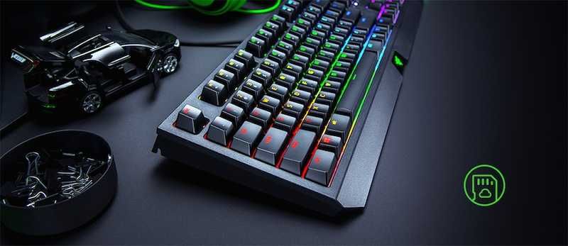 Tastatura mecanica gaming Razer BlackWidow 2019, RZ03-02860100-R3M1, layout US, RGB green switch, negru noua sigilata