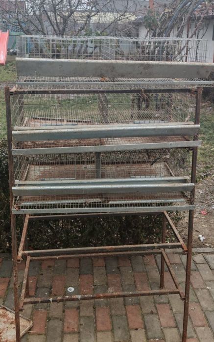 Rastel+ 3 cuști prepelite