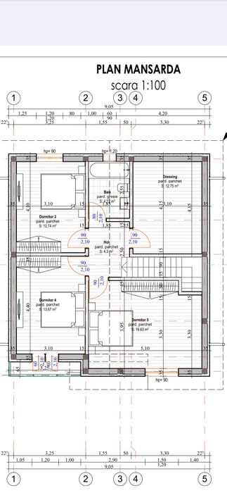 Casa P+M,HLINCEA, 137mp utili,TEREN 335 MP