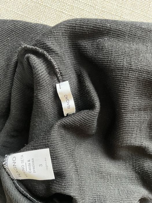 Черно ново поло вълна и коприна