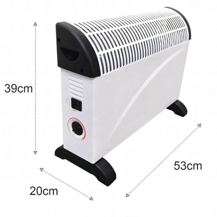 Електрически конвектор 2000 W с термостат – Енергийно ефективен и тих