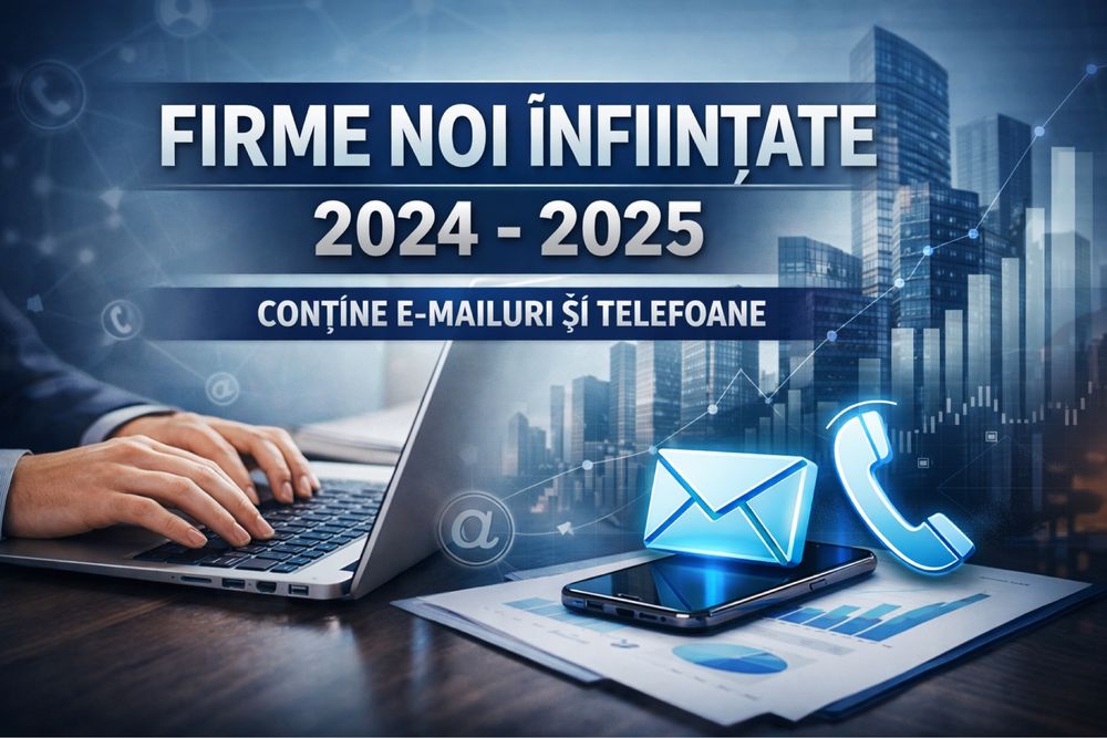 Baza date firme din Romania 2025