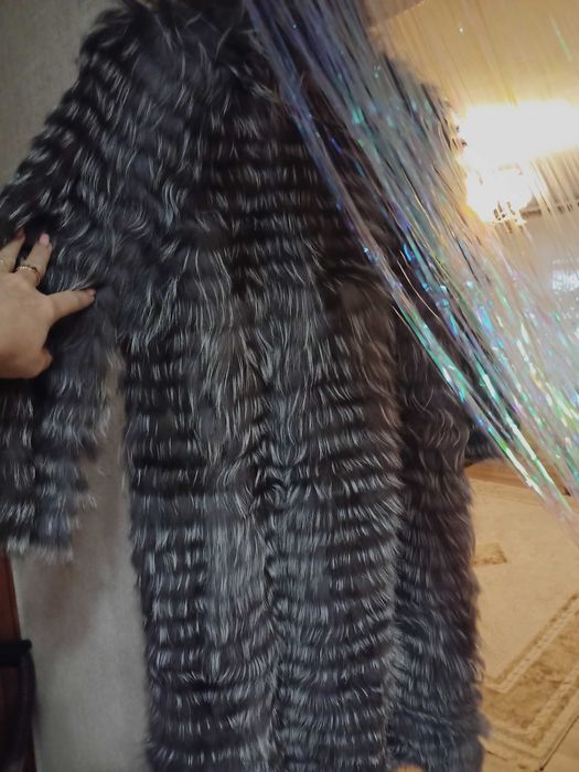 Меховой кардиган