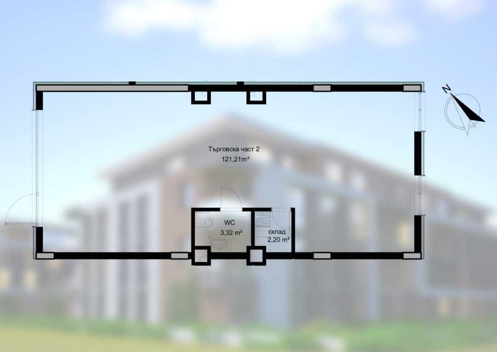 Продава се Магазин в София, Малинова долина - 121 кв.м за 2521 €/кв.м - Снимка #2