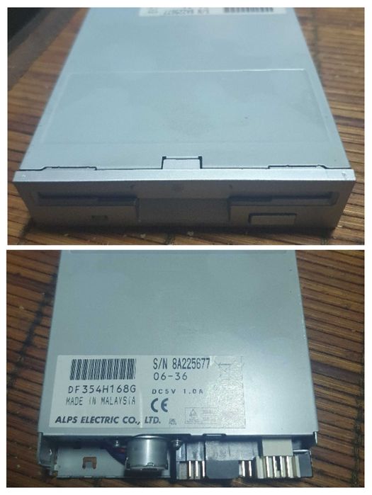 FDD Floppy Disk Drive marca Alps Electric de culoare argintiu silver