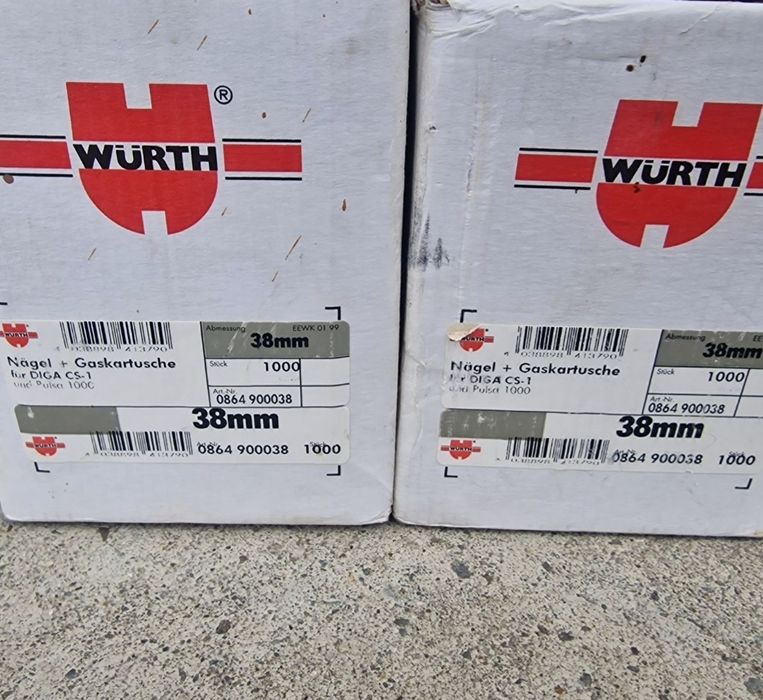 Cuie pentru pistol puscat cuie 38 mm Wurth /Hilti Professional