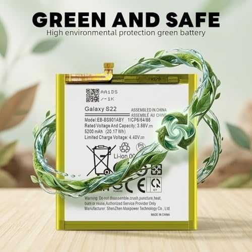 Нова Батерия за Samsung Galaxy S22 5G 5200mAh EB-BS901ABY с инструменти Ремонтен комплект
