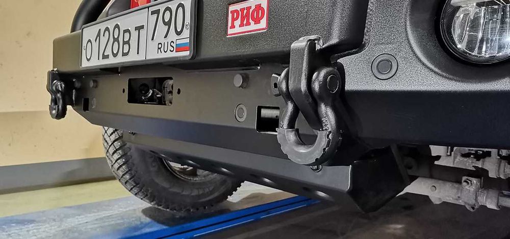 Бампер РИФ силовой передний Jeep Wrangler