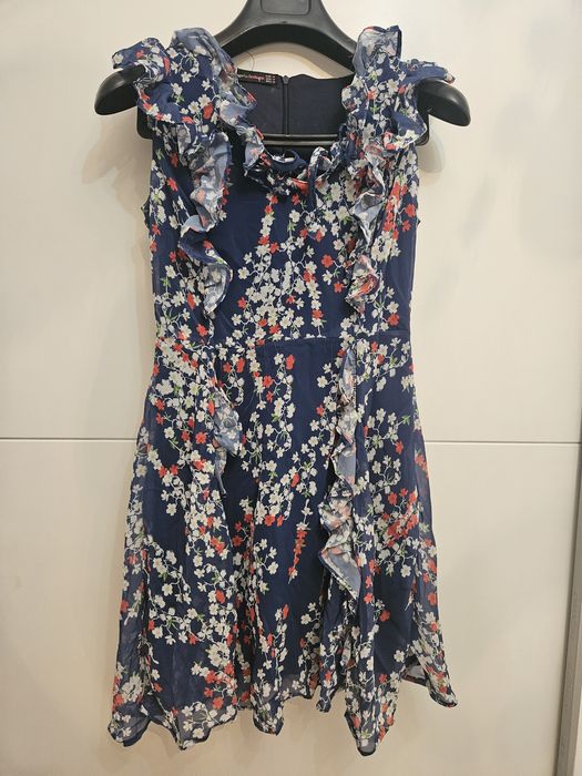 Rochie voal bleumarin