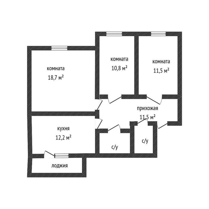 Продажа 3-комнатной квартиры