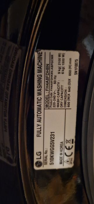Hublou masina de spalat lg