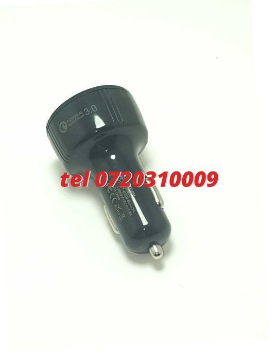 Incarcator Universal Masina Auto 4 Porturi Bricheta Usb Qc Fastcharge