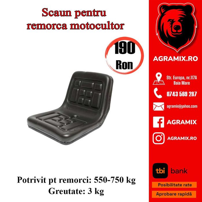 Tractor Utb 445 Si 650, scaun nou reglaj triplu  Agramix