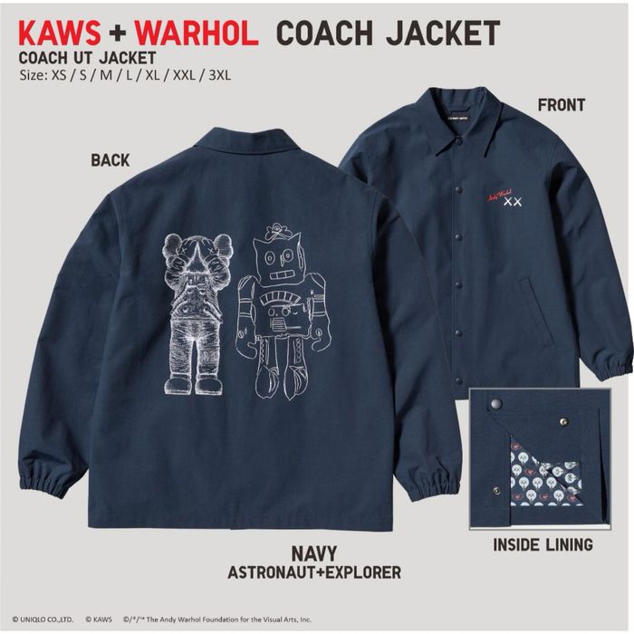 KAWS X Uniqlo X Andy Warhol - НОВО преходно яке ХЛ размер