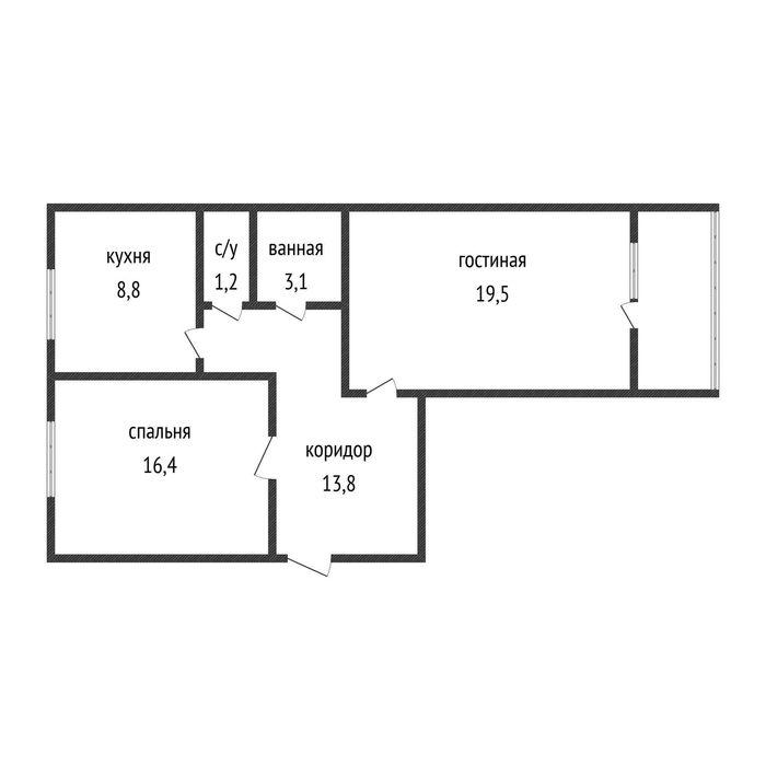 Продажа 2-комнатной квартиры