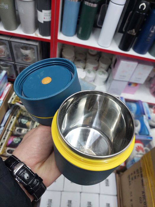 Оптом: Термос для ЕДЫ (2 отсека) (700мл) с Доставкой Алматы