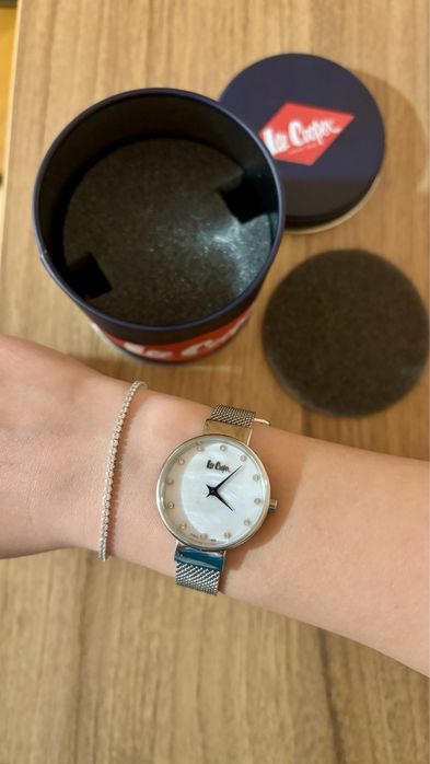 Ceas Lee Cooper argintiu