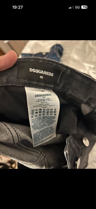 Vand Blugi dsquared negri cu gri originali