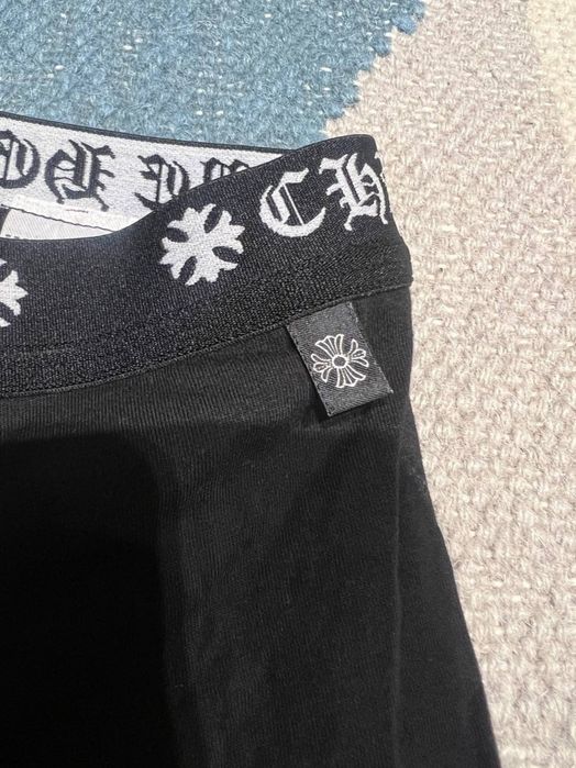 Boxeri bărbați Chrome Hearts, negri, logo alb discret, M sau L, noi, nepurtați, cu cutie