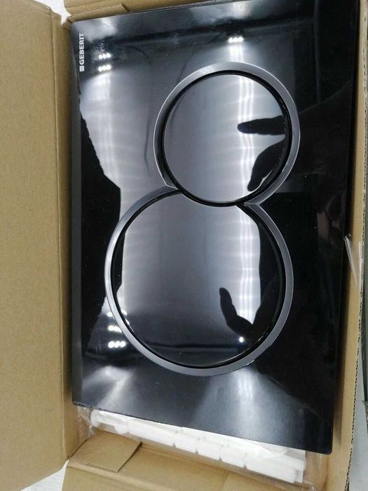 Бутон за структура за вграждане черен Geberit Sigma01 Round 115.770.DW.5