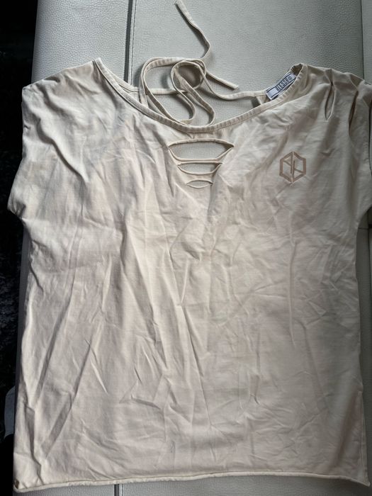 Fierce Fashion T-Shirt От Памук - Soft Beige ALESSA