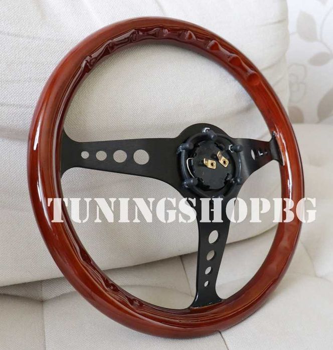 Ретро спортен волан PVC дърво Wood KYOSTAR сив / черен