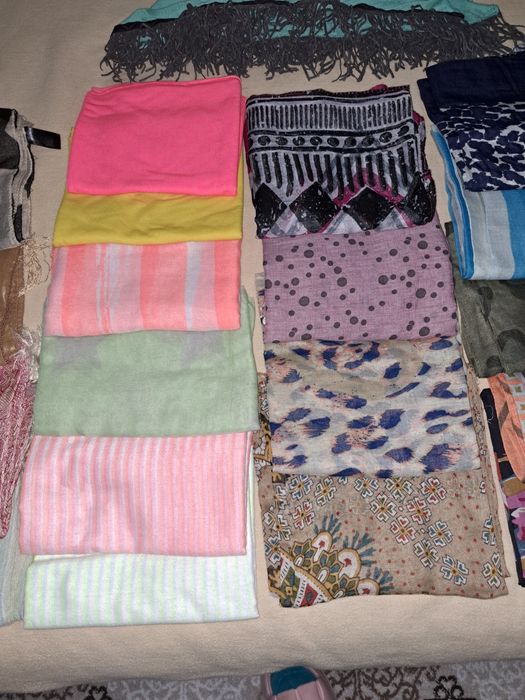 Женский шарф легкий-прозрачный