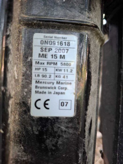 Подвесной мотор MERCURY -15 л.с.