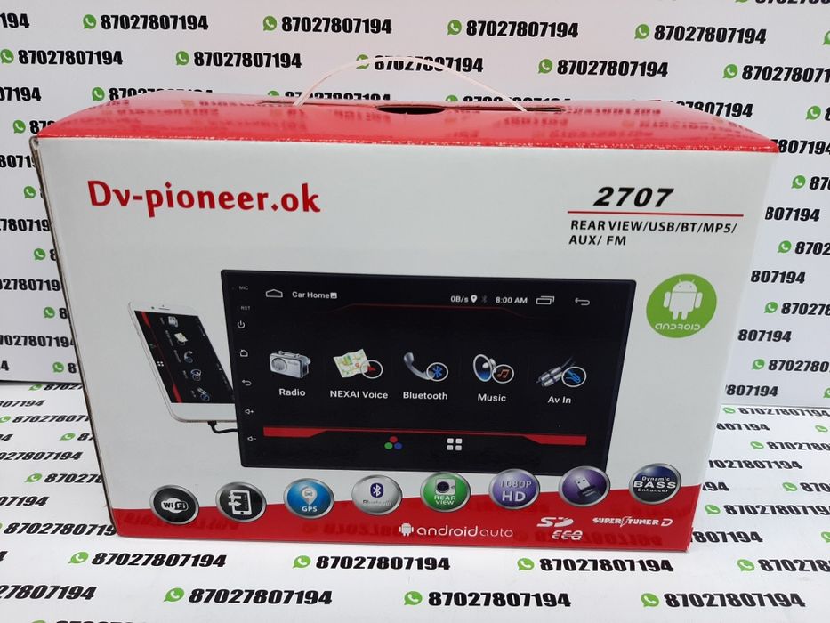 Магнитола Андроид 2din Android планшет 9 дюйм