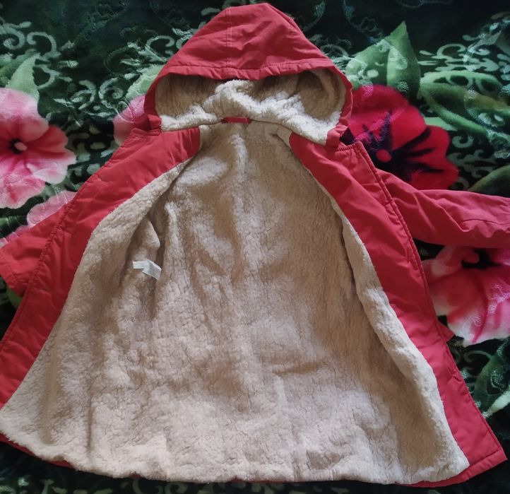 Плащ утеплённый для девочек