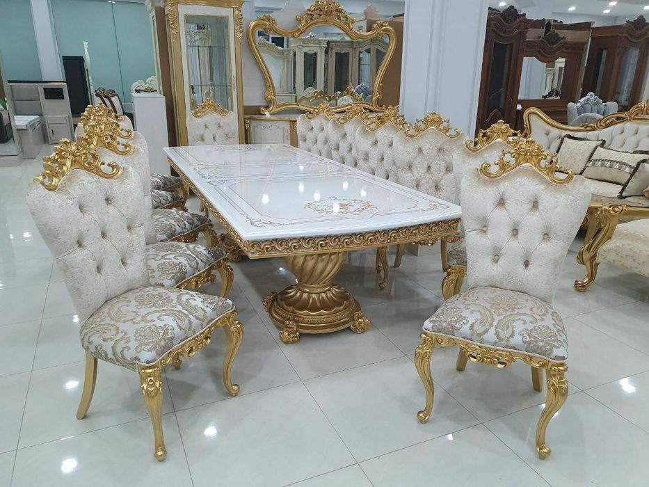 Стол стулья от 3,5 млн до 25млн есть