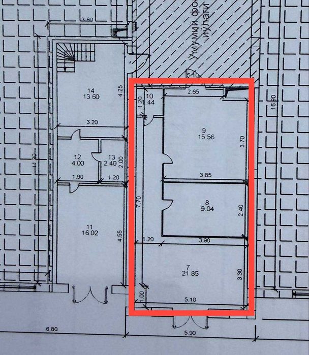 Продаётся нежилое помещение в Мирзо-Улугбекском районе.