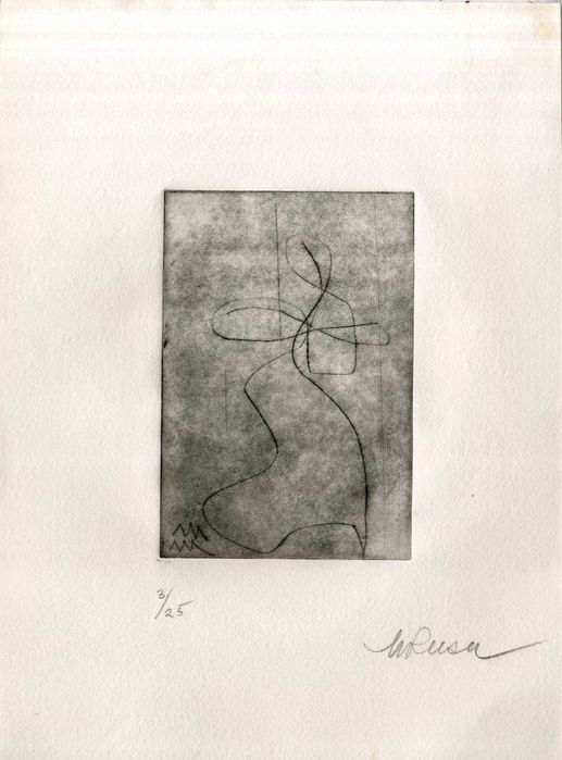 Mihai RUSU (1925-2013) Gravuri Grafica Grafician Roman Gravura anii 90