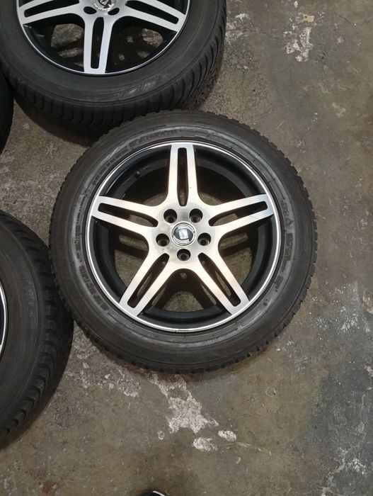 Jante 16 prindere 5x100 Skoda vw Seat +anvelope 185/60/16 iarna
