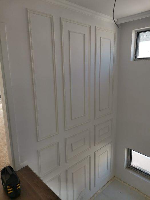 Montaj riflaj, profil chenare, cornisa, plinta parchet duropolimer/ 45