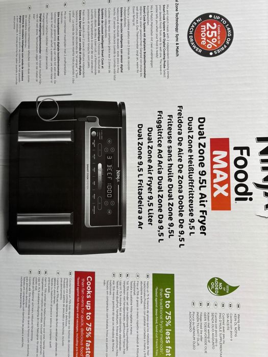Air Fryer Ninja Foodi MAX Friteuse Dual Zone 9.5L - Noua | Smart Cooking