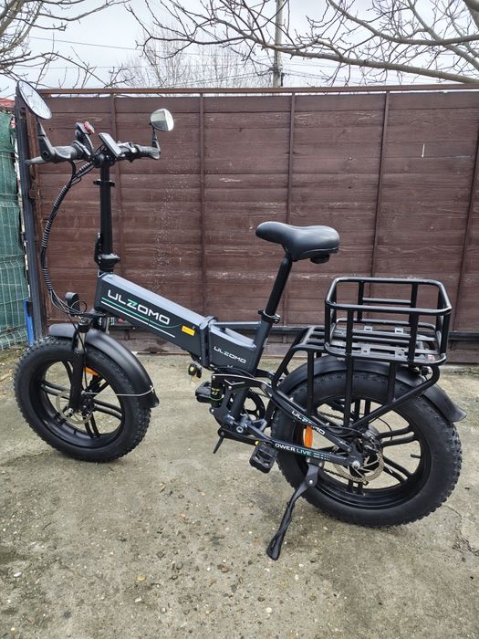 Bicicleta electrica pliabila Ulzomo Dunes 20 E-bike, Gri