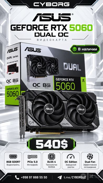 RTX 5060 Asus видеокарта