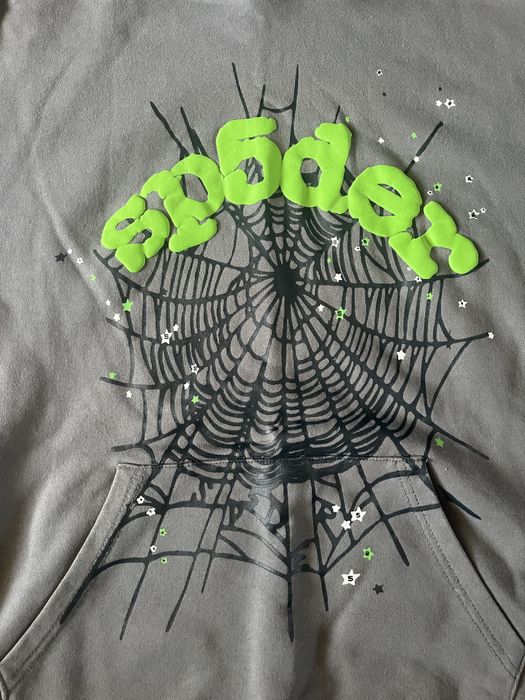 Sp5der grey-green hodie