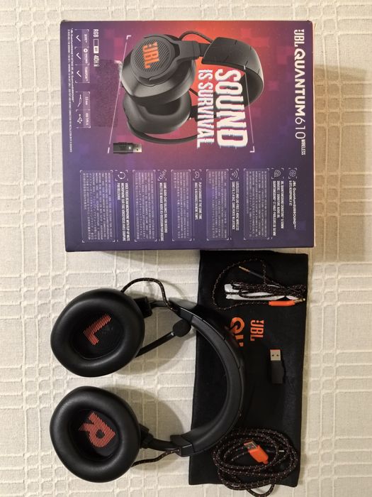 Căști Gaming JBL Quantum 610 Wireless + Jack 7.1 | Casti PC, PS4, PS5