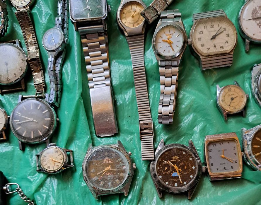 Лот ръчни механични часовници ,НЕ РАБОТЯТ - Orient,Cetizen,Seiko и др.