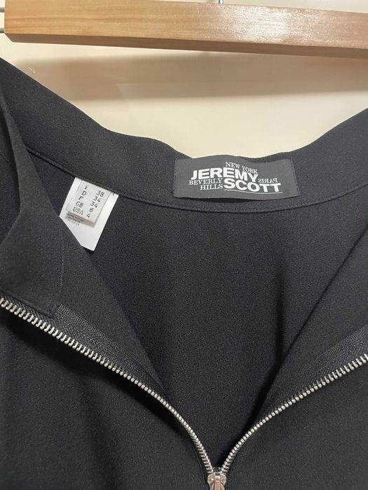 Fusta scurta neagra cu fermoar Jeremy Scott XS