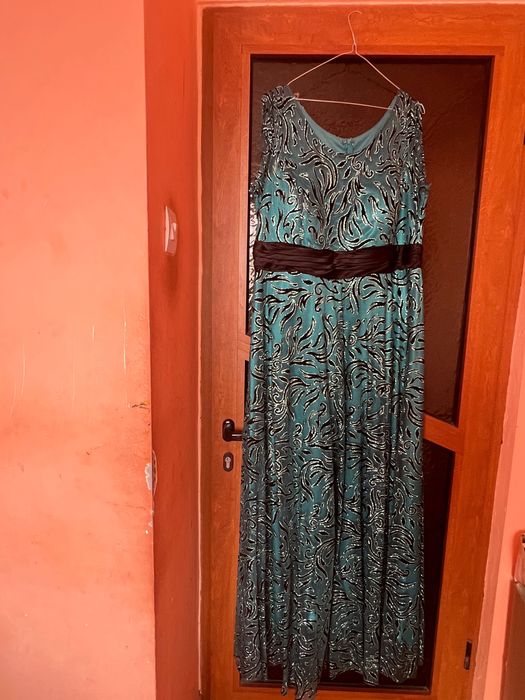 Rochie ocazie turcoaz - marime mare