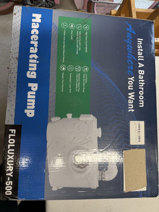 Pompa cu tocator apă / Macerator baie 500W  pentru WC DUS CHIUVETA