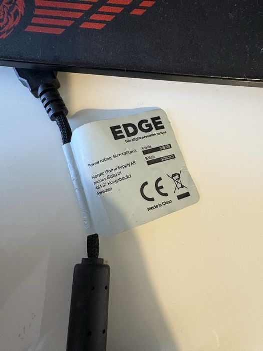Mouse Gaming EDGE Ultralight Precision Pink Edition - RGB, Fagure, 1000Hz