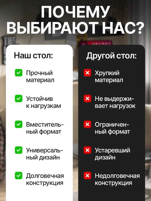 Письменный стол с полками YANA ECO MEBEL – компактность и надёжность