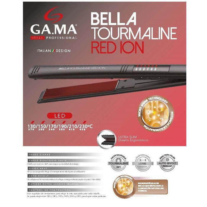 1 фото

Выпрямитель GA.MA Bella Tourmaline Red Ion