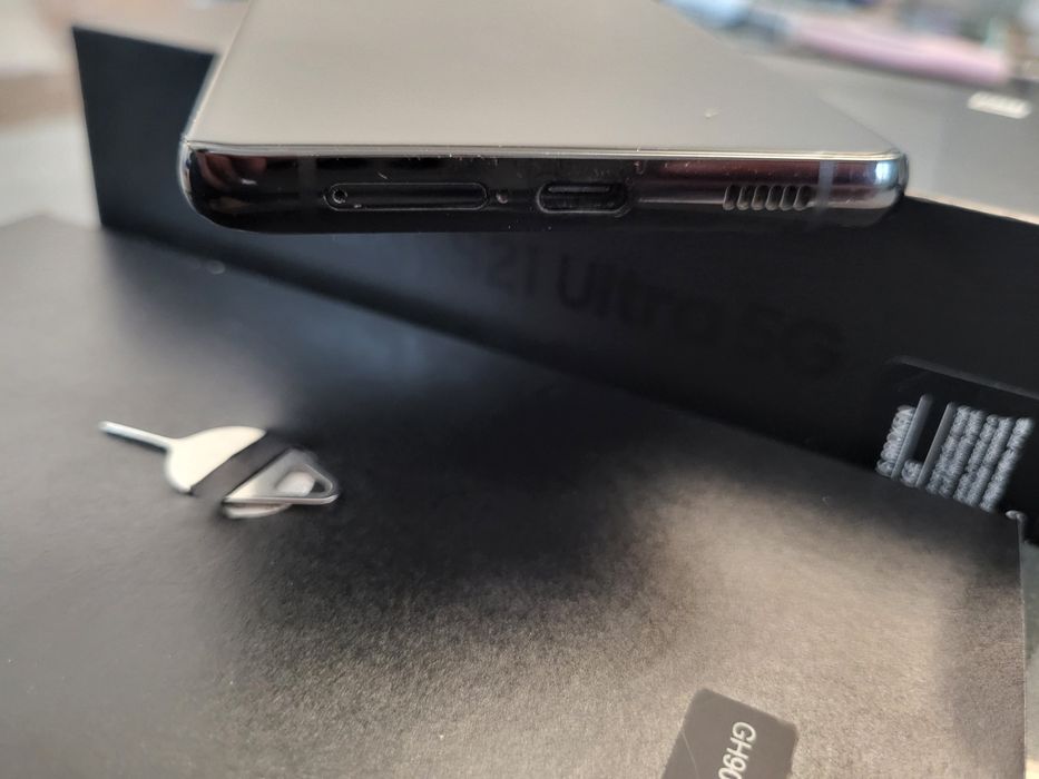Samsung S21 ULTRA 5G 256GB 12GB RAM Black Phantom, Dual Sim ,impecabil în cutie