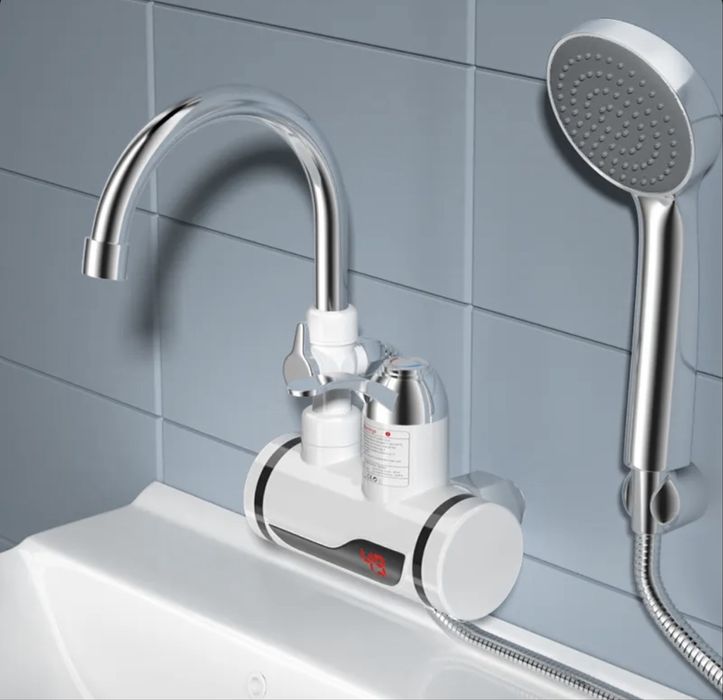 Baterie Robinet Electric instant Chiuveta Dus cu afisaj tip Delimano
